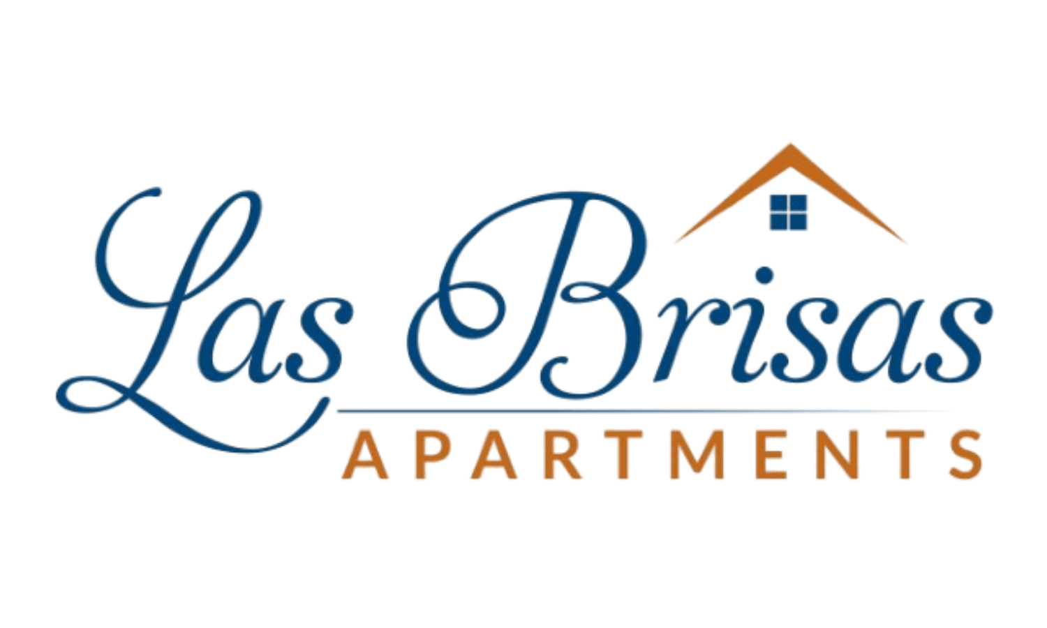 The image is a logo for Las Brisas Apartments.